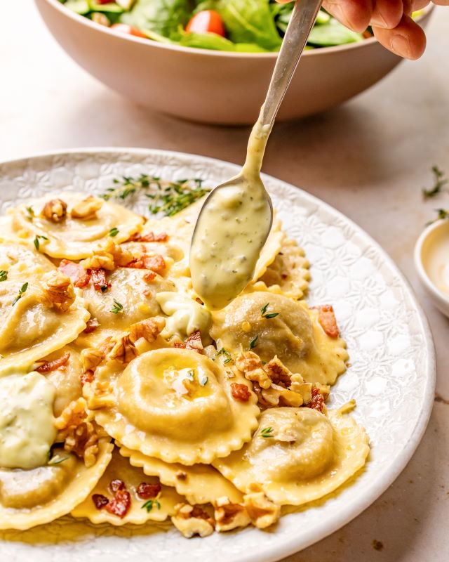 20210818 Grand Italian Porcini Mushroom Girasoli No Sauce (butter, walnut, thyme) – 09576 RESIZED